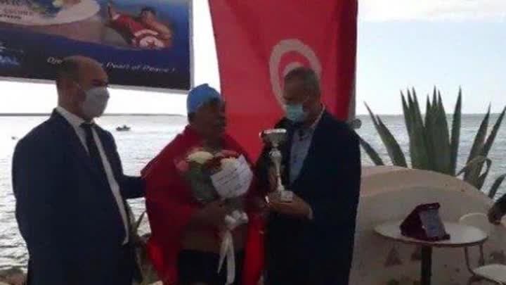 رقم قياسي جديد للسباح التونسي نجيب بلهادي