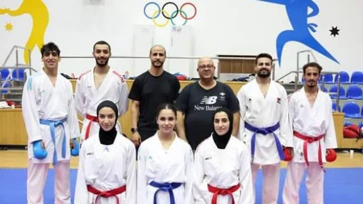 8 لاعبين يمثلون الكاراتيه الأردني