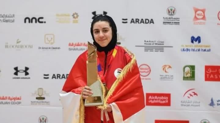 هند ظاظا تحصد ذهبية فردي
