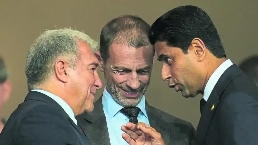 جوان لابورتا بألكسندر جيفيرين وناصر الخلايفي