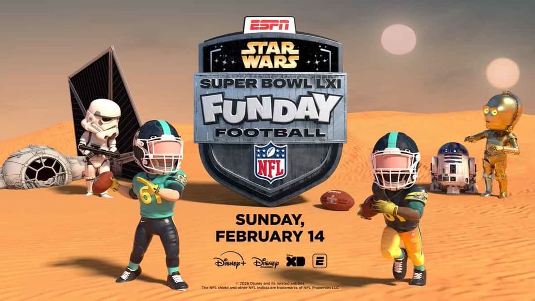 ديزني وقناة ESPN تقدمان السوبر بول برسوم حرب النجوم