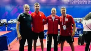 منتخب مصر لرجال تنس الطاولة يصعد لربع نهائي المتوسط
