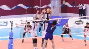 بالصور: طائرة غاز الجنوب تعبر بنك تايتشونج في بطولة آسيا