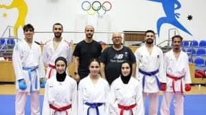8 لاعبين يمثلون الكاراتيه الأردني