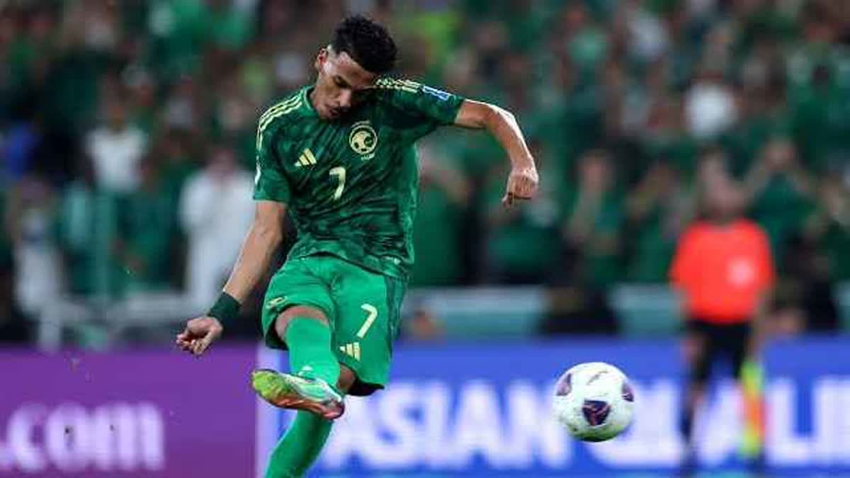 لاعب السعودية مصعب الجوير